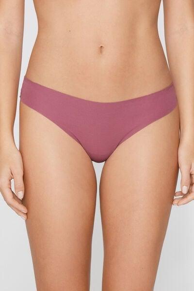 Pink Seamless Organic Cotton Brazilian Briefs, 5701_179Z, large image number 1