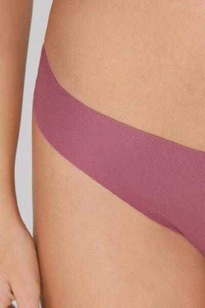 Pink Seamless Organic Cotton Brazilian Briefs, 5701_179Z, large image number 3