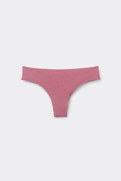 Pink Seamless Organic Cotton Brazilian Briefs, 5701_179Z, large image number 4