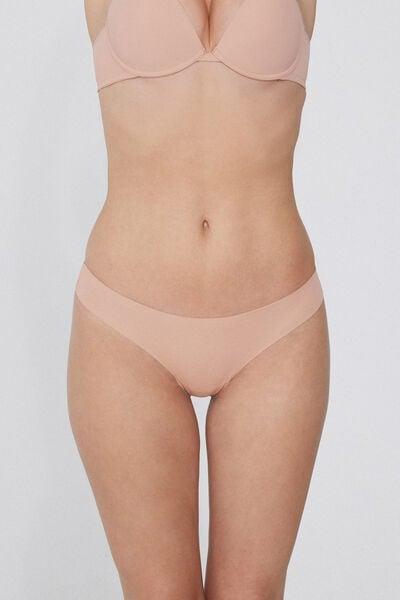 Nude Seamless Brazilian Briefs, Natural Blush, large image number 1