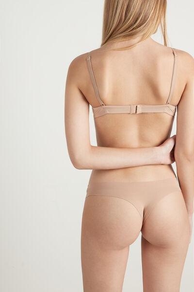 Tezenis - Nude Seamless Brazilian Cotton Briefs