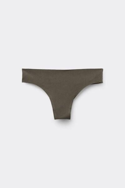 Green Seamless Organic Cotton Brazilian Briefs, 5701_226Z, large image number 2