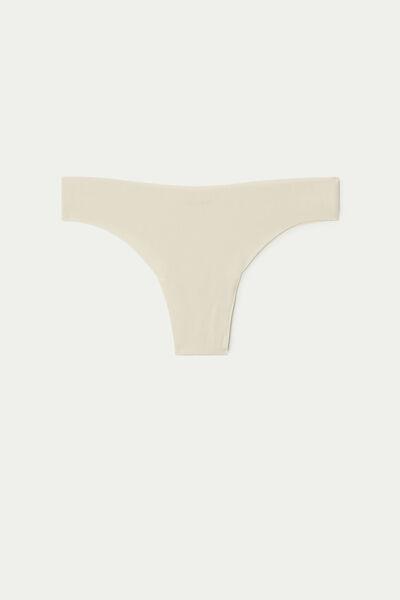 Cream Seamless Brazilian Briefs, , large image number 4