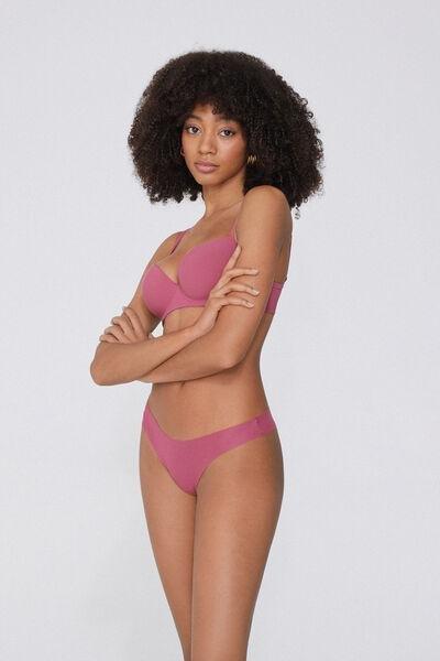 Pink Seamless Brazilian Briefs, , large image number 1