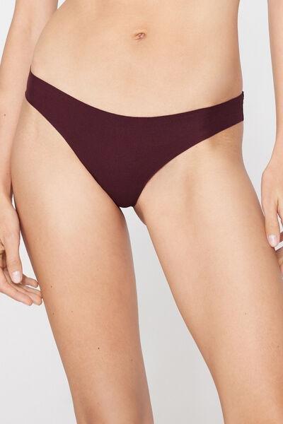 Brown Seamless Organic Cotton Brazilian Briefs, 5701_581Z, medium