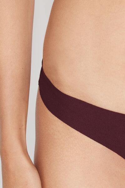 Brown Seamless Organic Cotton Brazilian Briefs, 5701_581Z, large image number 3