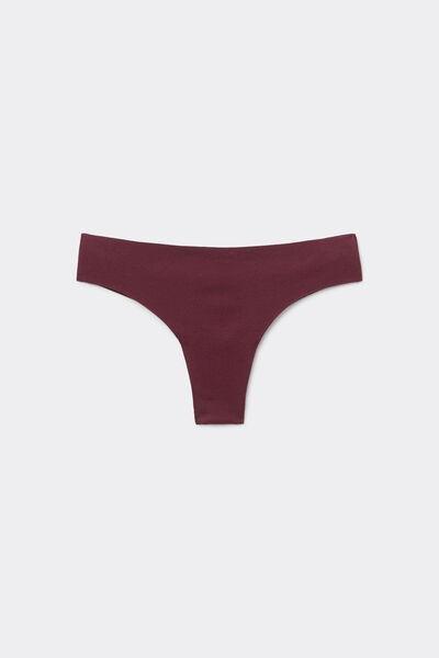 Brown Seamless Organic Cotton Brazilian Briefs, 5701_581Z, large image number 4