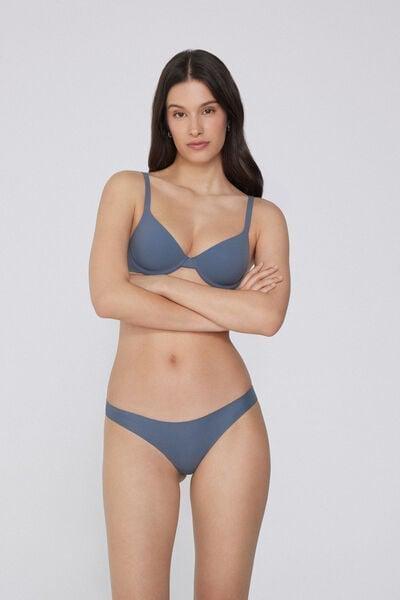 Blue Seamless Brazilian Briefs, 5701_730Y, large image number 0