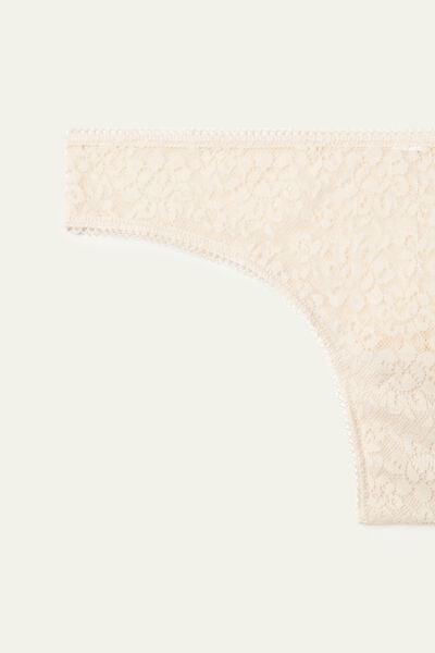 Cream Sheer Brazilian Briefs, Ivory Cream, large image number 6