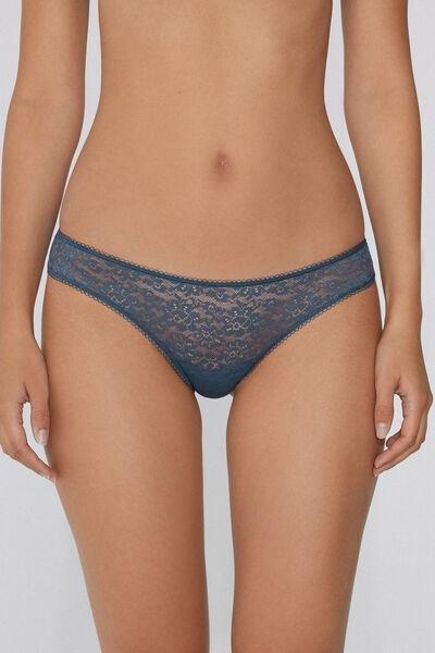 Grey Recycled Lace Brazilian Briefs, 5701_731Y, large image number 1