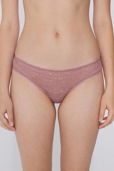 Pink Recycled Lace Brazilian Briefs, 5701_946Y, medium
