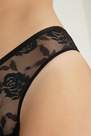 Tezenis - BLACK Dolly Roses High-Cut Lace Brazilian Briefs