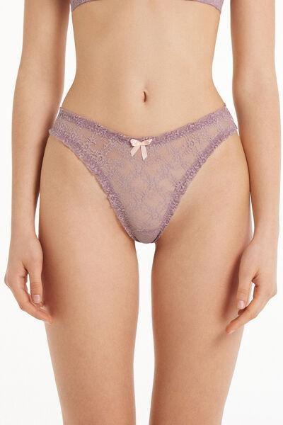Burgundy High-Cut Brazilian Briefs, , large image number 0