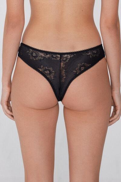 Black Noir Opulence Brazilian Briefs, , large image number 2