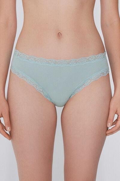 Green Cotton Brazilian Briefs, 5701_744Y, large image number 0