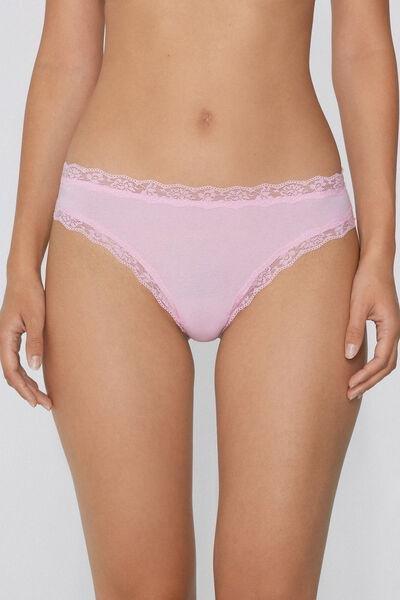 Mauve Cotton Brazilian Briefs, , large image number 0