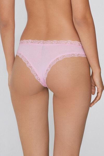 Mauve Cotton Brazilian Briefs, 5701_808Y, large image number 2
