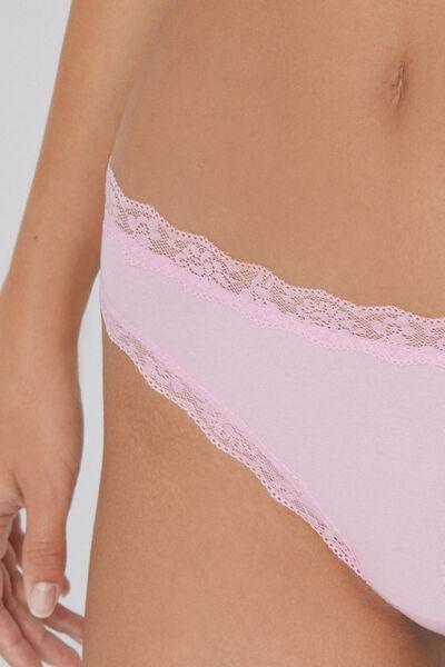 Mauve Cotton Brazilian Briefs, , large image number 3