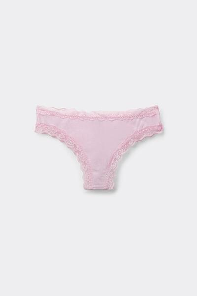 Mauve Cotton Brazilian Briefs, , large image number 4