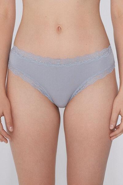 Blue Cotton Brazilian Briefs, 5701_812Y, large image number 0