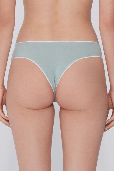 Green Printed Cotton Brazilian Briefs, 5701_806Y, large image number 2