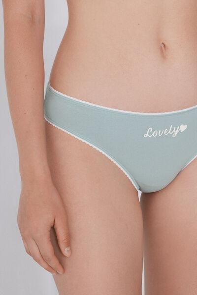 Green Printed Cotton Brazilian Briefs, 5701_806Y, large image number 3