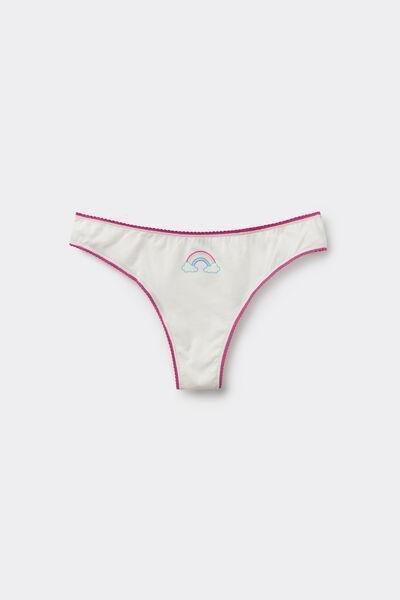 Ivory Cloud Print Cotton Briefs, 5701_813Y, large image number 4
