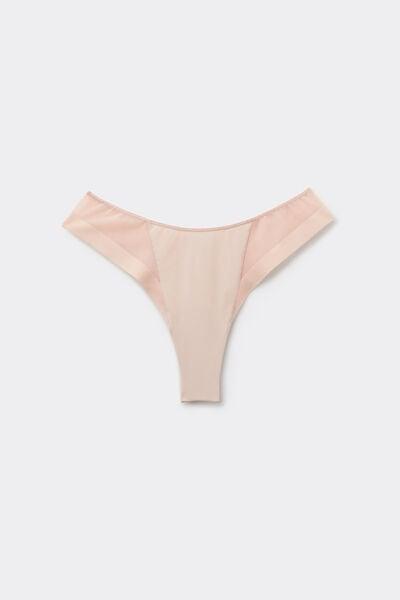 Pink Essential Tulle Brazilian Briefs, 5701_278Z, large image number 4