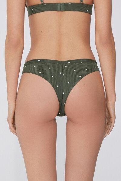 Green Comfy Rib Brazilian Briefs, , large image number 2