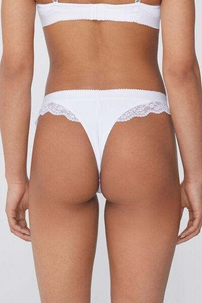 White High-Cut Brazilian Briefs, , large image number 2