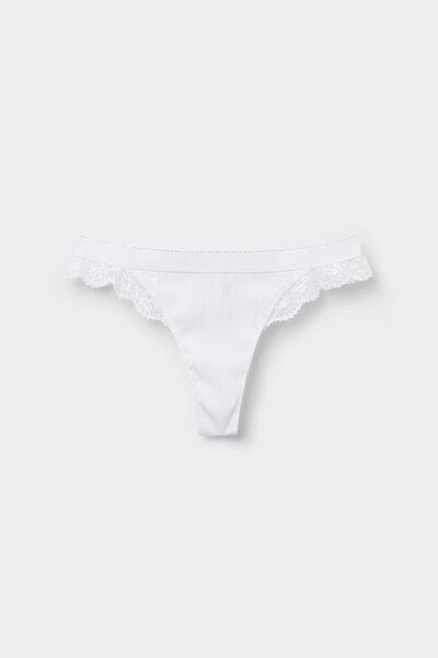 White High-Cut Brazilian Briefs, , large image number 4