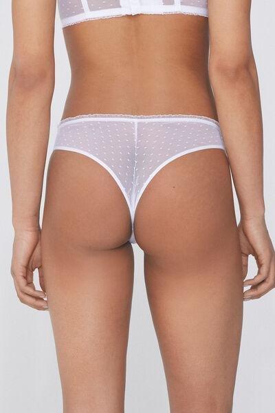 White Bliss Brazilian Briefs, White, large image number 2