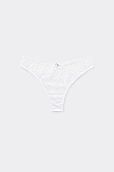 White Bliss Brazilian Briefs, White, large image number 4