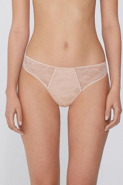 Beige Divine Nudes Brazilian Briefs, , large image number 0