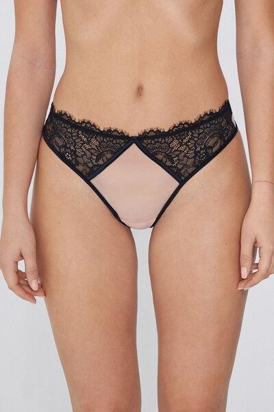 Multicolour Rose Shadow Luxe Brazilian Briefs, , large image number 0