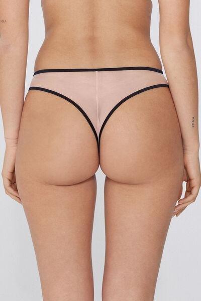 Multicolour Rose Shadow Luxe Brazilian Briefs, , large image number 2