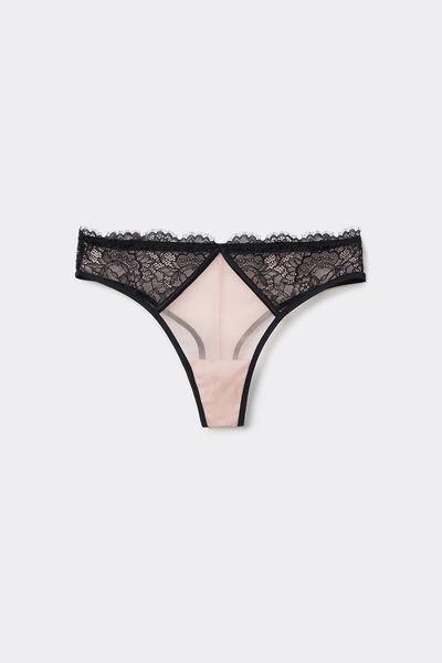Multicolour Rose Shadow Luxe Brazilian Briefs, , large image number 4
