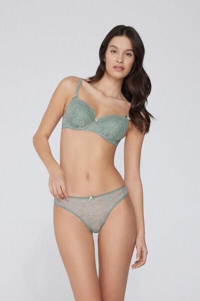 Green Lovely Roses Brazilian Briefs, 5701_321Y, large image number 2