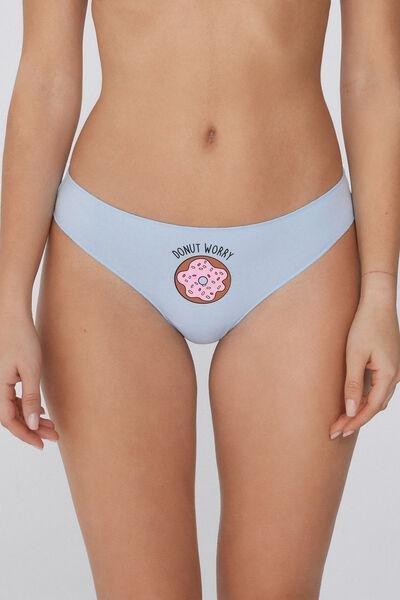 Blue Printed Brazilian Briefs, 5701_308Y, large image number 1