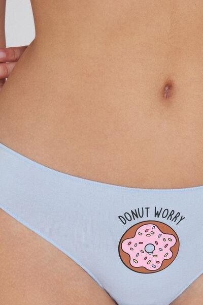 Blue Printed Brazilian Briefs, 5701_308Y, large image number 3