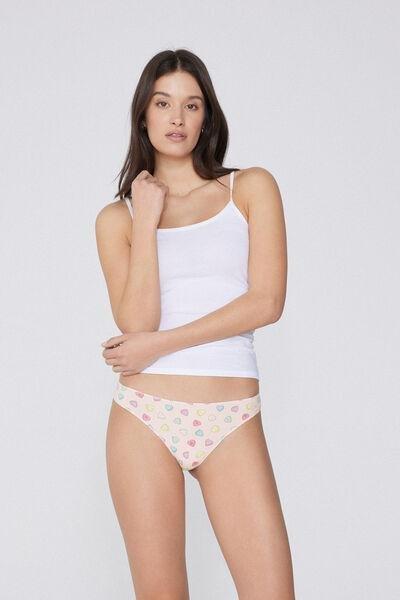 Pink Printed Brazilian Briefs, 5701_309Y, large image number 1