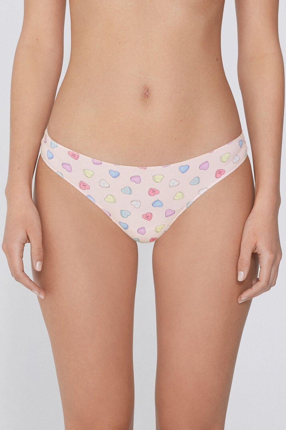 Pink Printed Brazilian Briefs, 5701_309Y, large image number 2