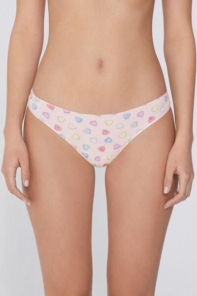 Pink Printed Brazilian Briefs, 5701_309Y, large image number 3