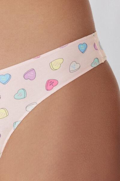 Pink Printed Brazilian Briefs, 5701_309Y, large image number 7