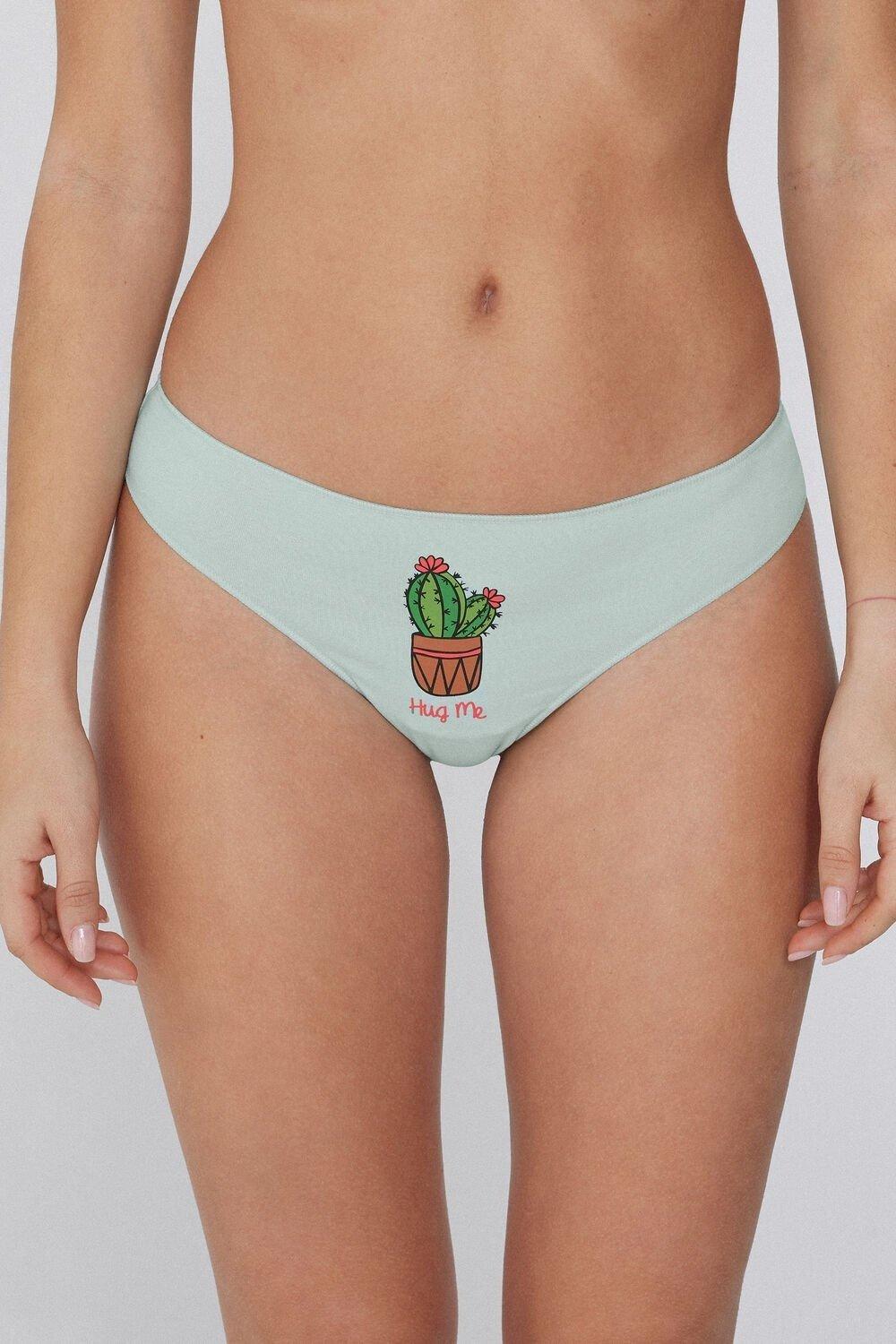 Green Printed Brazilian Briefs, 5701_316Y, large image number 2