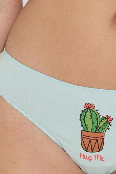 Green Printed Brazilian Briefs, 5701_316Y, large image number 6