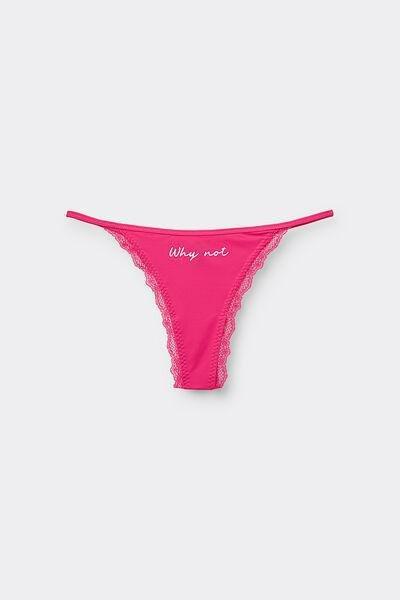 Pink Tanga Panel Brazilian Briefs, 5701_655Y, large image number 3