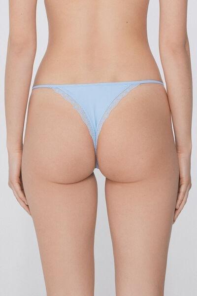 Blue Tanga Panel Brazilian Briefs, , large image number 2