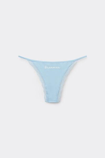 Blue Tanga Panel Brazilian Briefs, , large image number 4