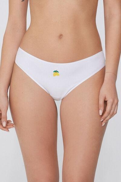 Green Embroidered Brazilian Briefs, 5701_617Y, large image number 1